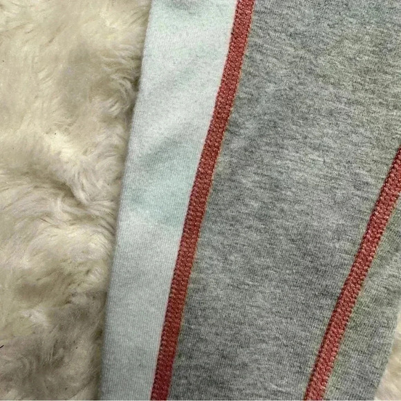 GAP Brushed Jersey Sweatpants  / Leggings Grey / White / Red Size Small - Picture 9 of 16